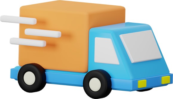 Truck Delivery 3D Illustration